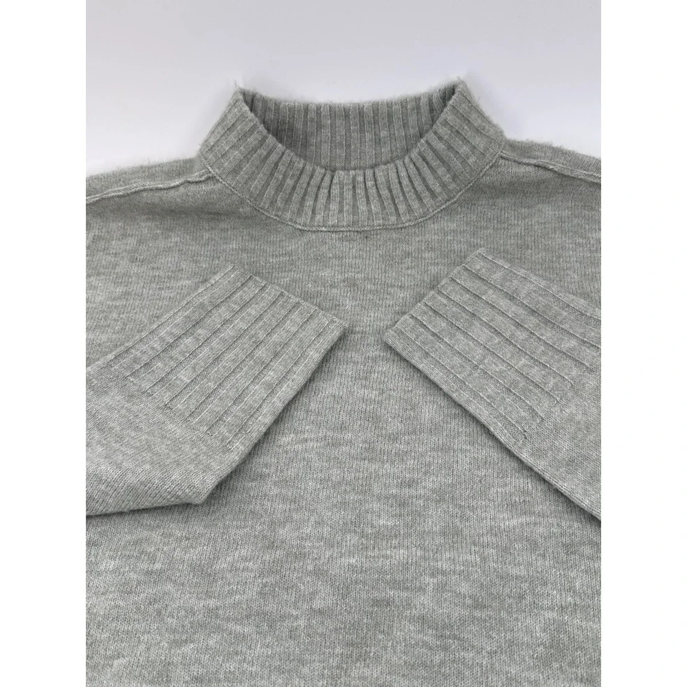 Jessica Simpson Mock Neck Ribbed Knit Sweater Light Green Women's Size M NWT